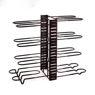 

P710 Multifunctional storage rack folding multi - layer pot Kitchen storage holders & racks, Black