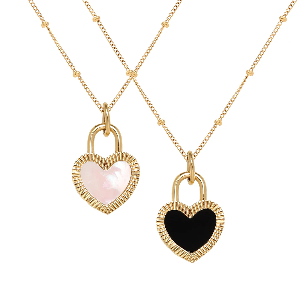 

18K Gold Plated Stainless Steel Pendant Necklace Heart-shaped 18k Gold Plated Jewelry Pendants heart pendant 2022