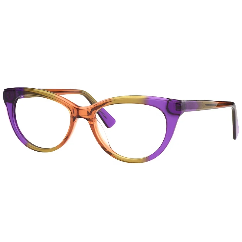 

Wholesale Colorful High Quality Acetate Cat Eye Spectacles Glasses Frames, 1 color
