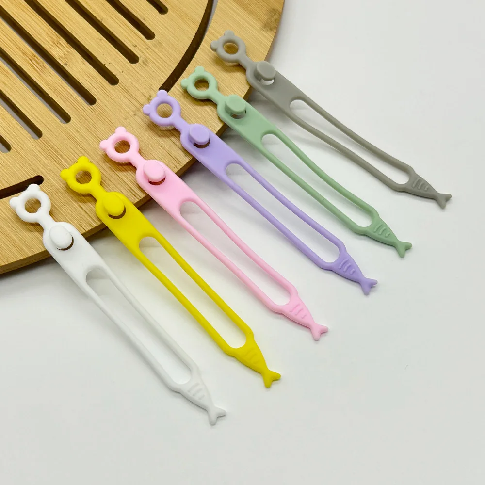 Silicone Cable Ties Reusable Cable Management Organizer