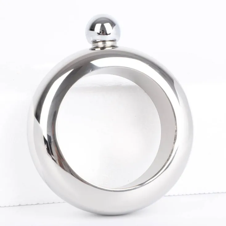 

High Quality 3.5 oz Stainless Steel Bracelet Alcohol Whiskey Hip Flask