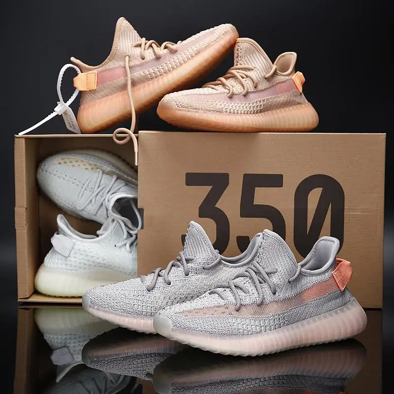 

2021 new fashion top quality yeezy 350 black white static reflective v2 sports shoes men running sports sneakers for women