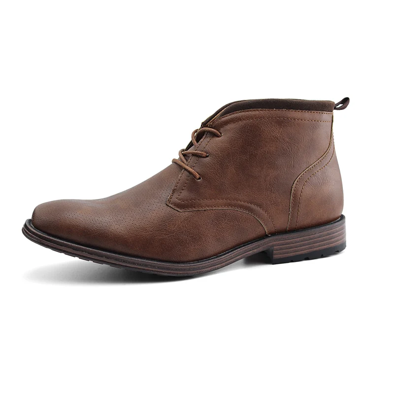 

Men dress shoes Casual chukka Boot office shoes lace up shoes