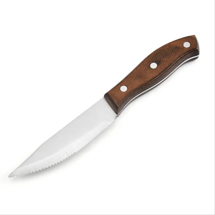 

Stainless Steel Full Tong Forged Blade Steak Knife With Pakka Wood Handle