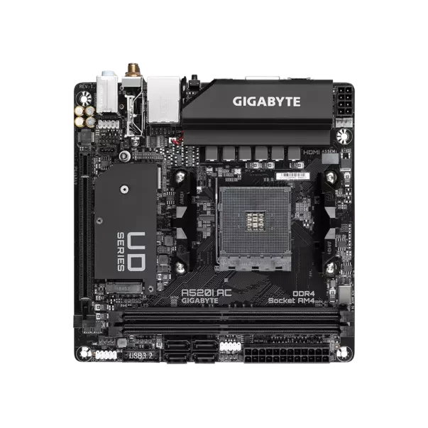 

Gigabyte Computer Motherboard A520I AC DDR4 64GB Original box