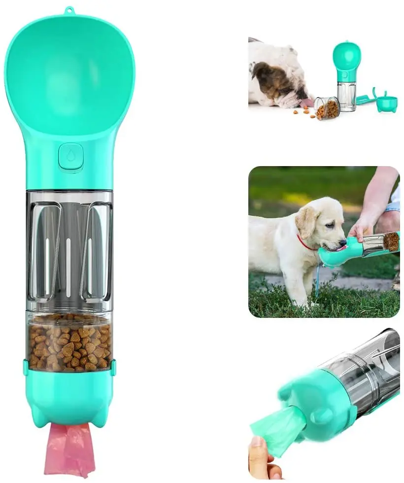 

3 in1 Multi-Function Leak-Proof Portable Pet Water Dispenser pets new inventions Drinking and Eating Cup