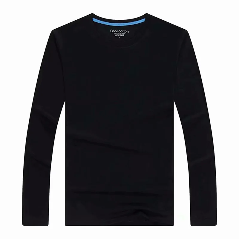 

Good quality round neck long sleeve custom printing 100% cotton mens, Accept custom made color
