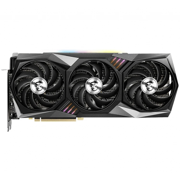 高性能msi英伟达geforce rtx 3090游戏三重奏24g显卡gddr6x记忆视频卡
