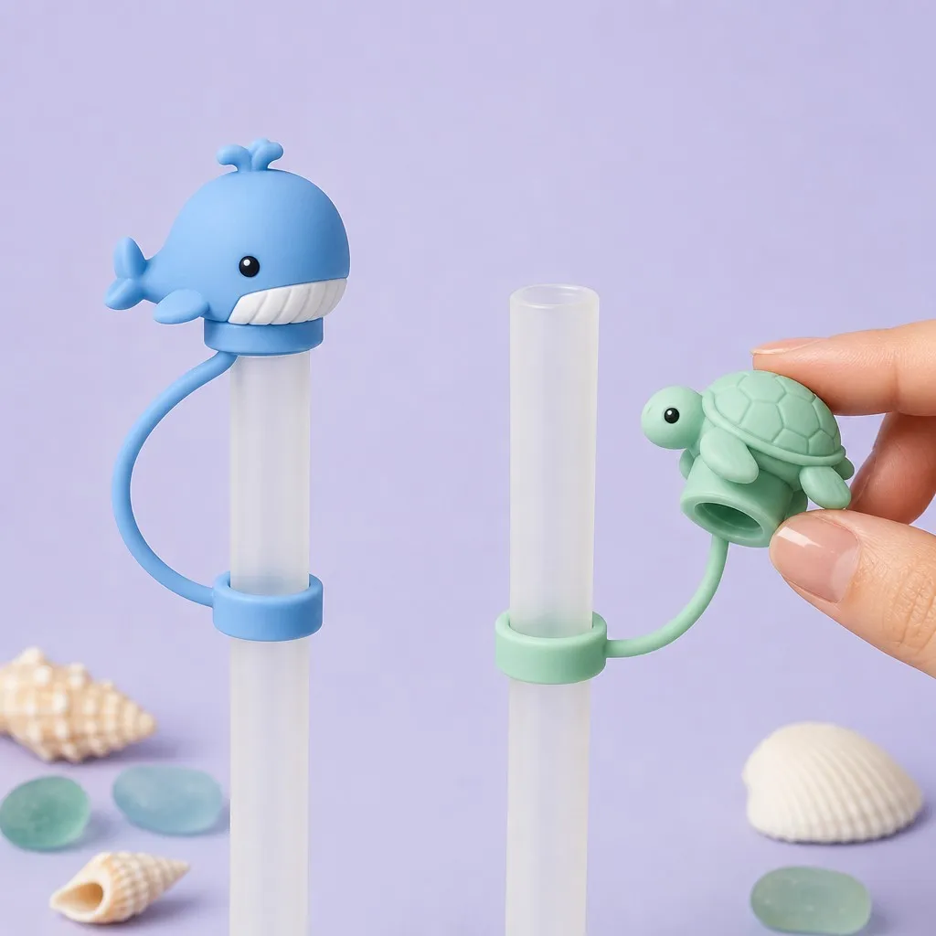 Sea Turtle Straw Cap Opening Demonstration in Hand
