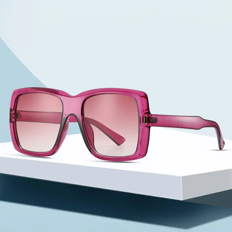 

Hot style high quality vintage luxury women classic big square sunglasses, Custom colors