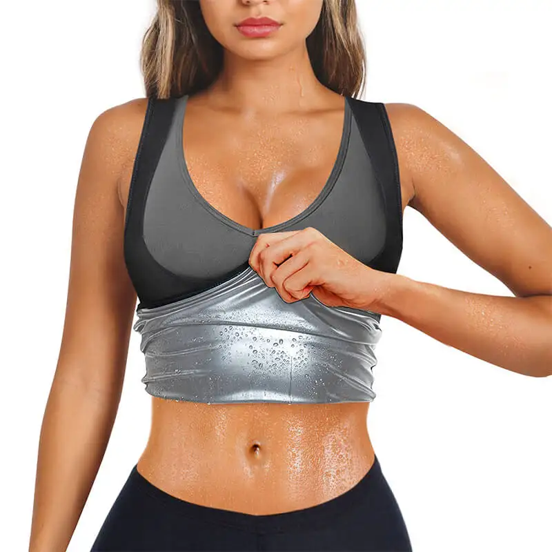 

Women Sweat Body Shaper Workout Sauna Tank Top Slimming Sweat Vest Compression Sauna Suit