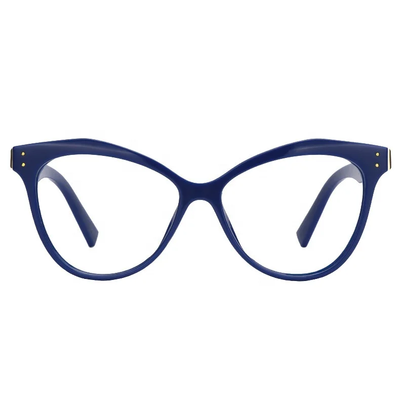 

Hot Sale Unisex Fashion Eyeglasses OEM Blue Plastic Eyewear Glasses Frames Online