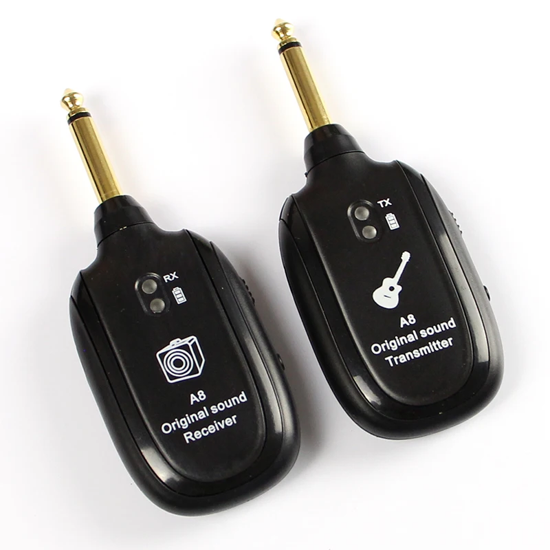 A8 guitar pickup wireless transmitter receiver long distance charging