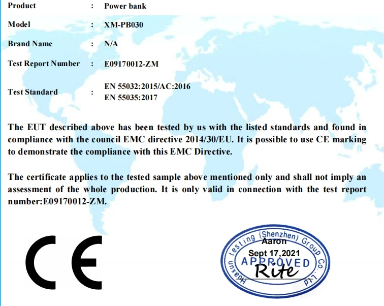 CE Certificate