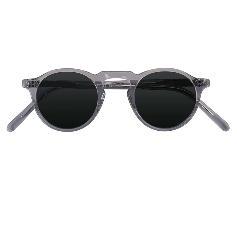 

Italian Retro Transparent Lunettes Solaire Acetate Clear Sunglasses
