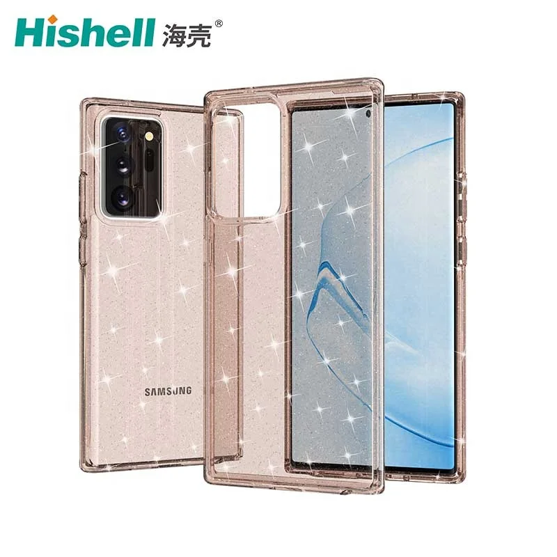 

Specking Glitter Shockproof Terminator Transparent PC Case for glitter phone case for Samsung Note 20 Plus, Red/blue/green....