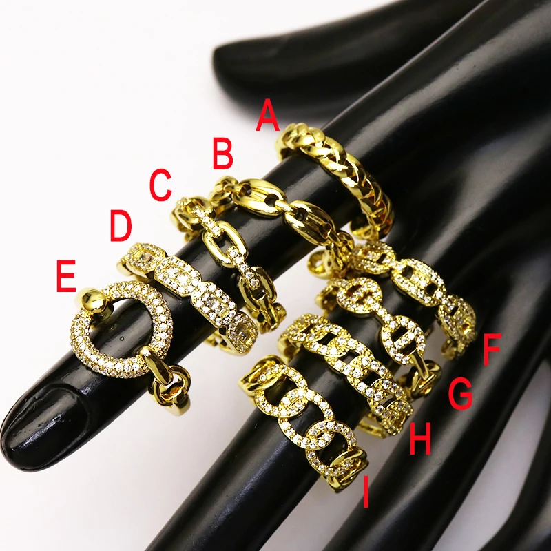 

2021 Trendy jewelry Zircon rings multi kinds rings foor women jewelry gift jewelry accessories for women 51358