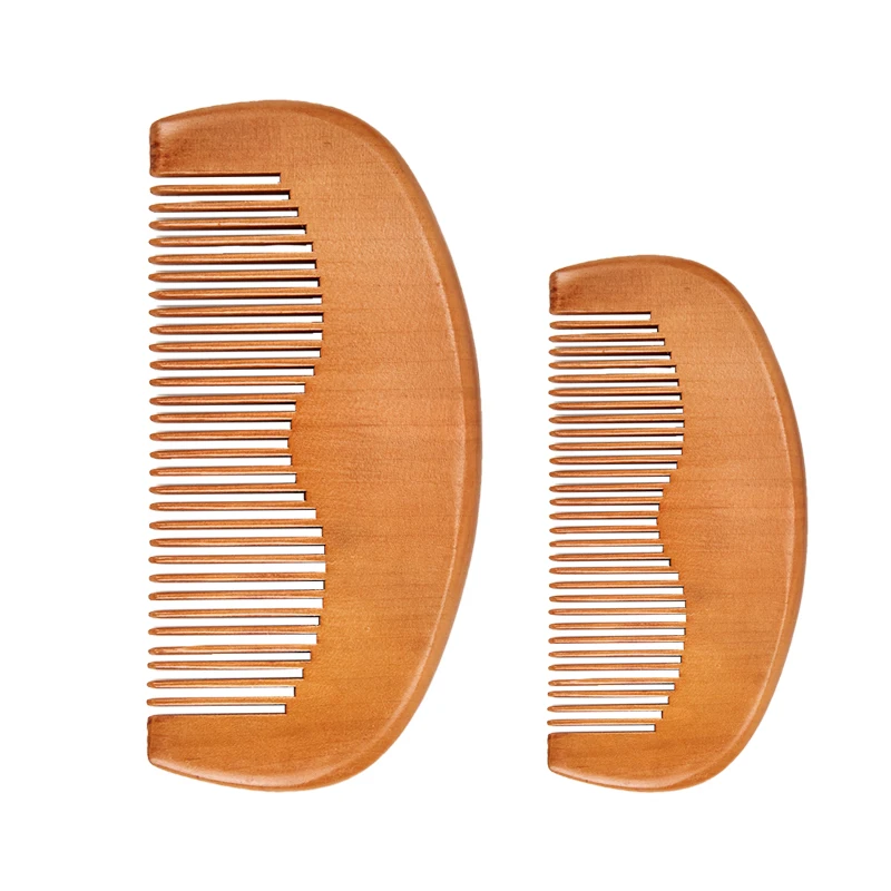 

High quality Custom Biodegradable Bamboo Wide Tooth Wooden Hair styling Comb