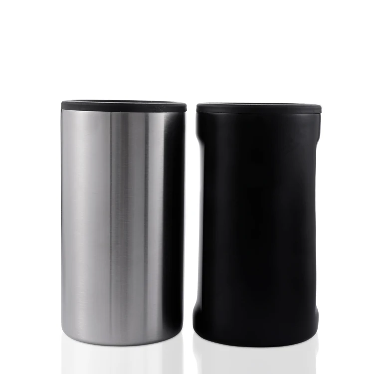 

4 in 1 can cooler 18/8 Stainless Steel Hot Sale Double Walled Vacuum Insulated Sublimation Can Cooler, Customized color