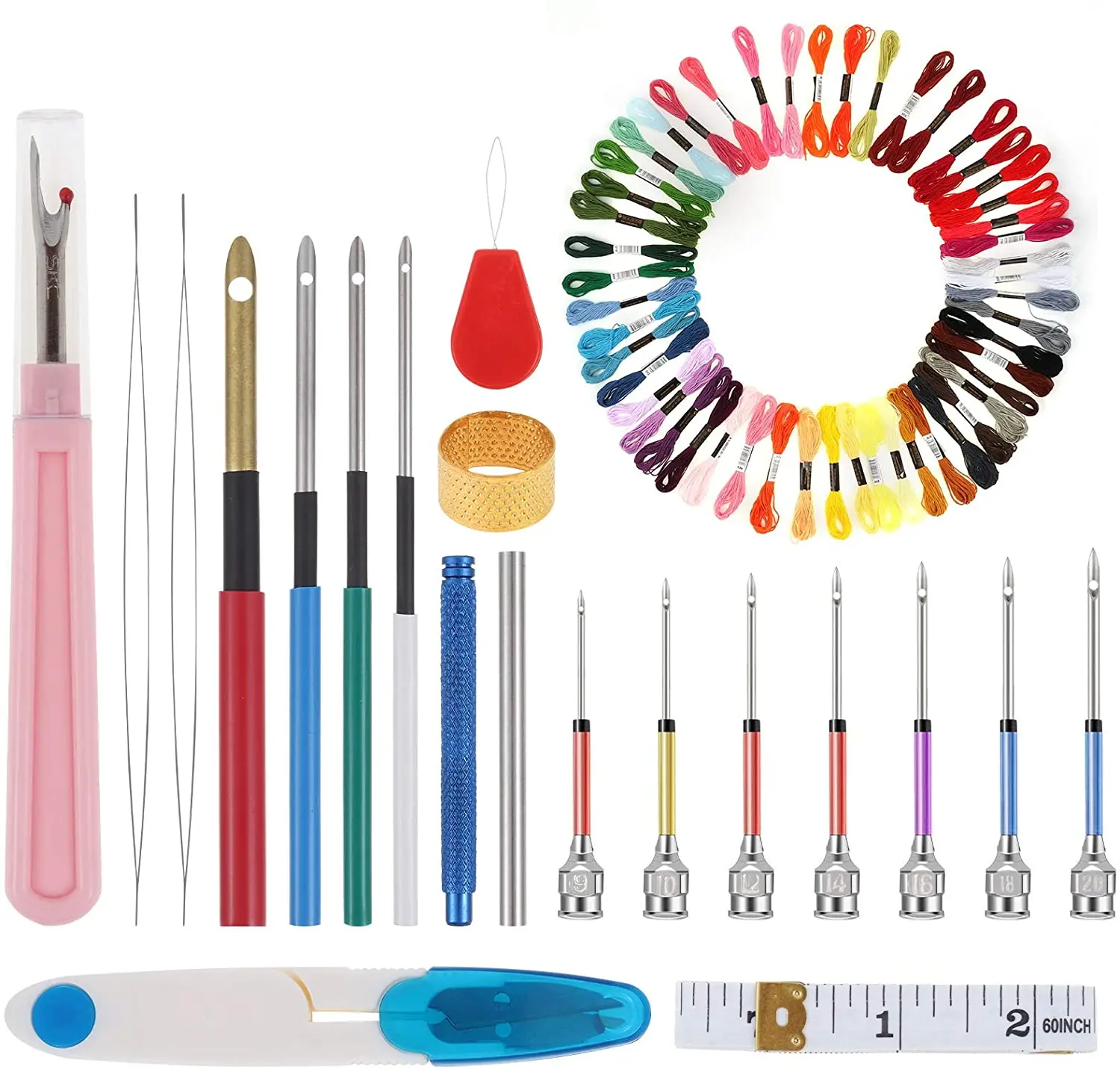 

DIY Embroidery Punch Needle Kit Craft Tool for Beginner, Embroidery Punch Needle Kit