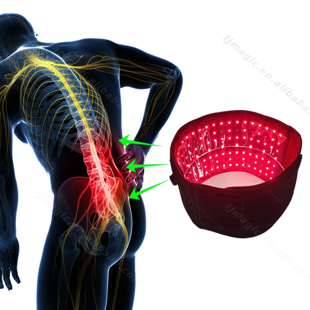 

2021 new research to relieve low back pain and relieve dysmenorrhea LED red light infrared therapy, Black