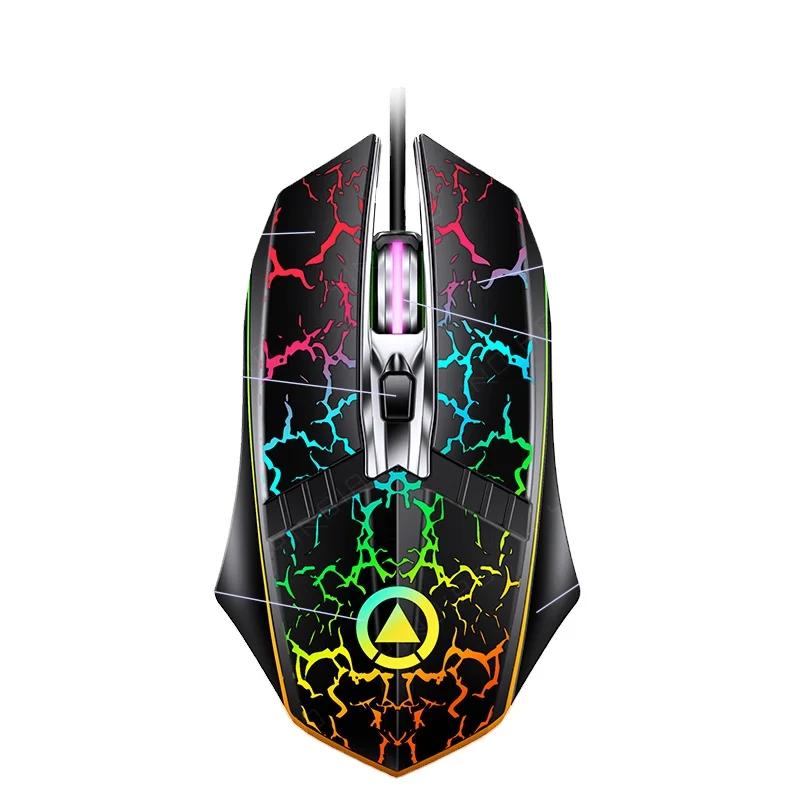 

2021 Ergonomic Chromatic Wired Gaming Mouse Computer Optical Mouse For PC Gamer, Black,white