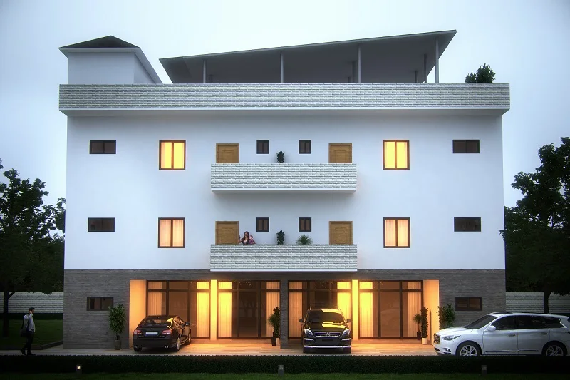 2 story home architectural floor plan drawings