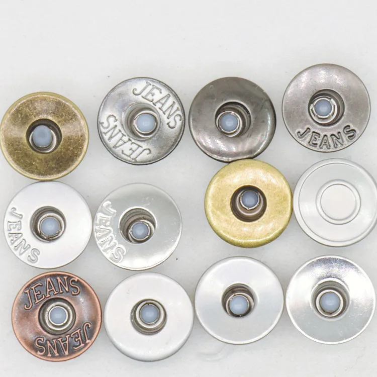 

Factory direct wholesale stainless steel hollow jeans buttons
