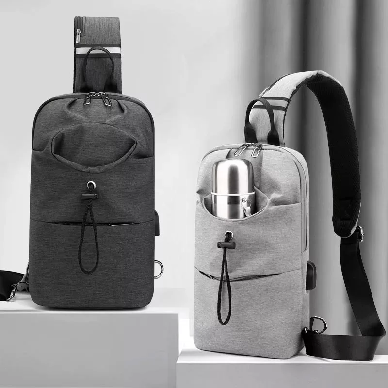 

High Quality Lightweight Chest Crossbody Sling Backpack Bag Travel Bike Gym Daypack for Men