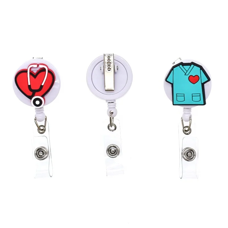 

Wholesale price amazon hot selling medical badge holder for nurse doctor ID card Rotatable Clip, As pic