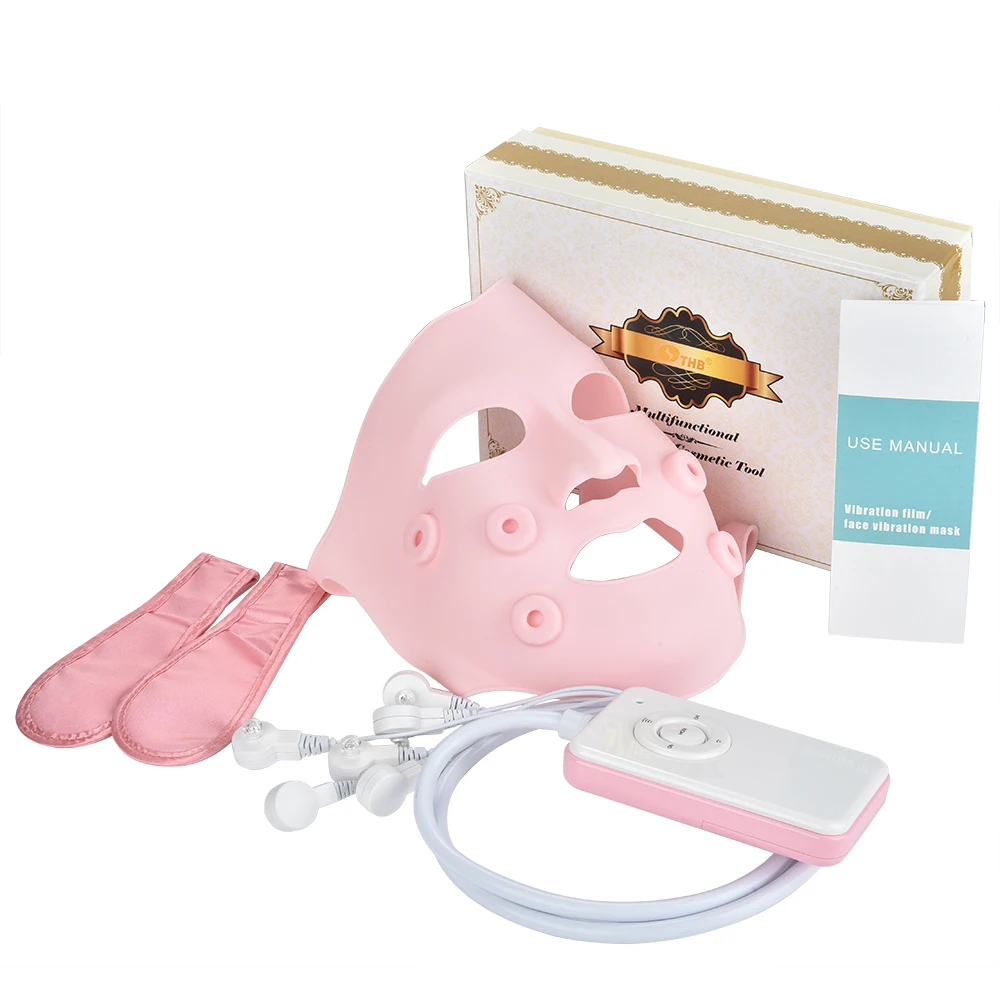 

Dropshipping Beauty Skin Care Photon Therapy Led Light Face Mask With TENS Controller, Pink