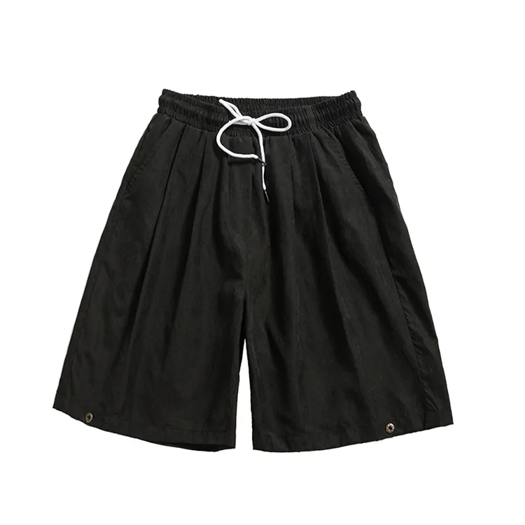 

Men's summer new simple casual shorts fashion pure color loose thin sports pants temperament commuting
