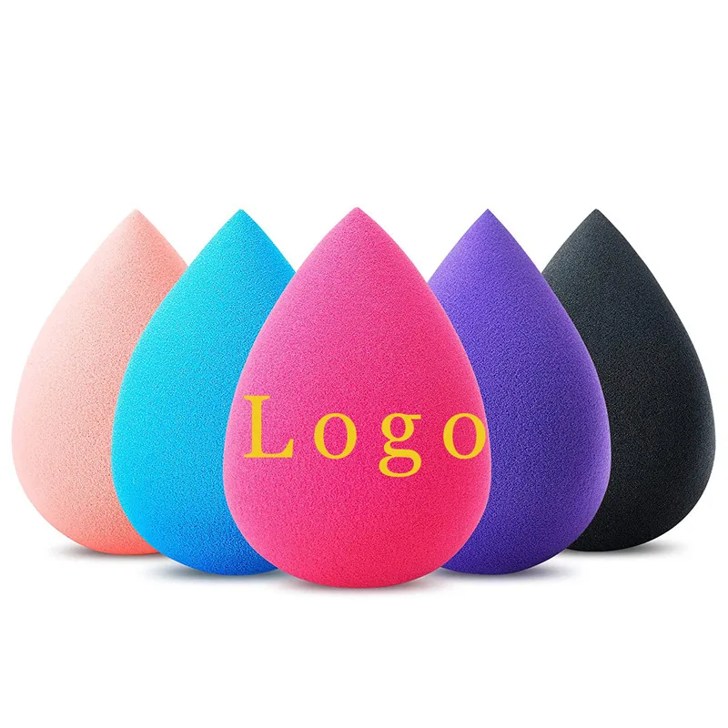 

New Powder Makeup Sponge Puff Wholesale Latex Free Colorful Beauty Egg Portable, Yellow,bule,red,purple.etc