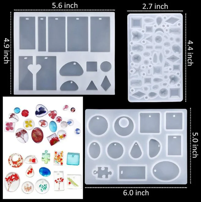 Moules Silicone Résine Époxy FineInno - Formes Chakras Pour Pendentifs Orgonite