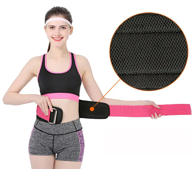 

Fitness Safety Waist Trainer Body Slimming Waist Trainer Running Belt Waist Support, Black