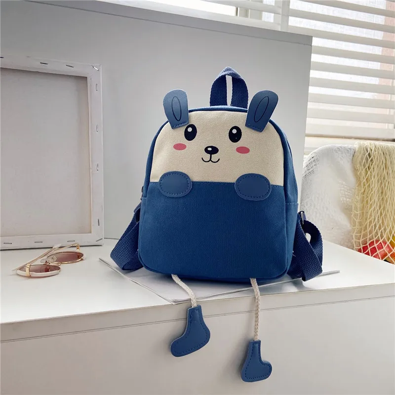 

Cute cartoon animal rabbit kids backpack kindergarten children shoulder bag anti-lost kids school bags for girls boys, Pink,blue,green,yellow, black