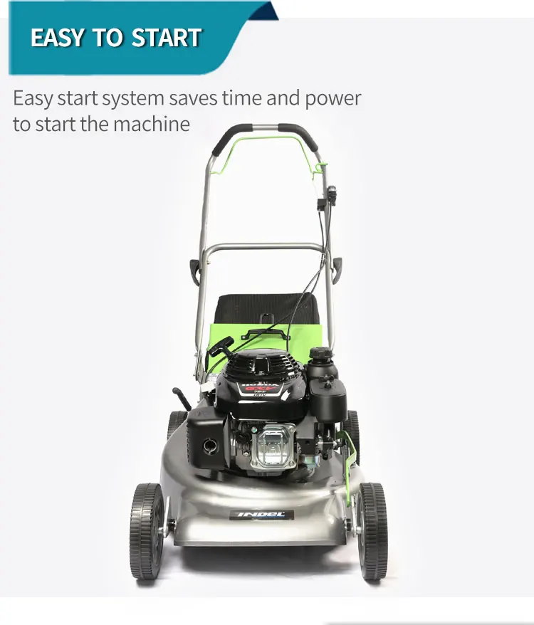 Indel Lawn Mower Aluminum Chassis With Fabric 20 "gas Catcher Neck