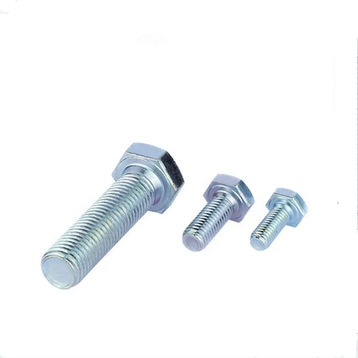 
Carbon steel hot dipped galvanized ISO DIN ANSI standard class 10.9 and 12.9 hex head bolt 