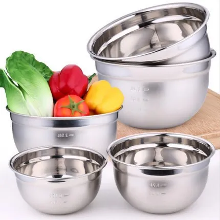 

Stainless Steel Mixing Bowl Set, Silver