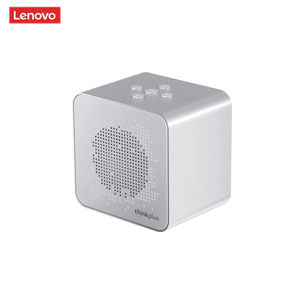 

Original Lenovo Outdoor Indoor Mini BT 5.2 Speaker Support 1200mAh Small Cube Wireless Speaker, Black