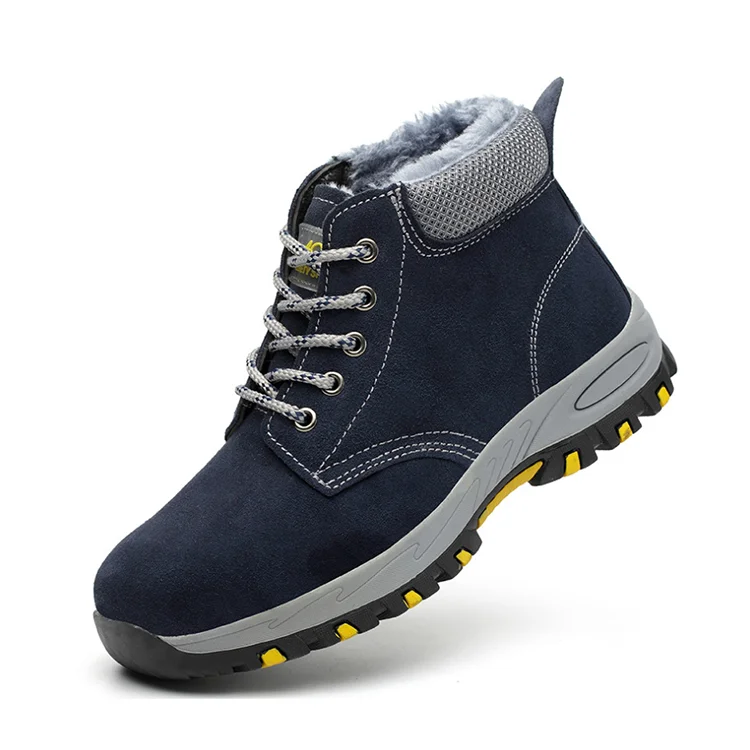 

Winter Furry Safety Shoes Anti-skid Safety Shoes Safety Boots for Men