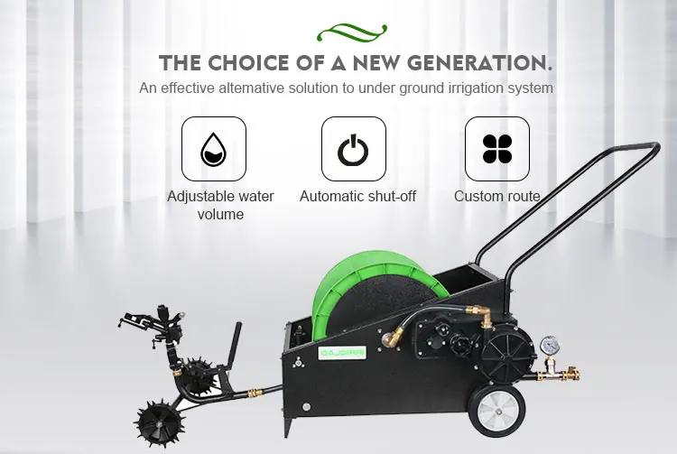Irriglad Mechanical Fully Automatic Irrigation Garden Hose Reel Cart