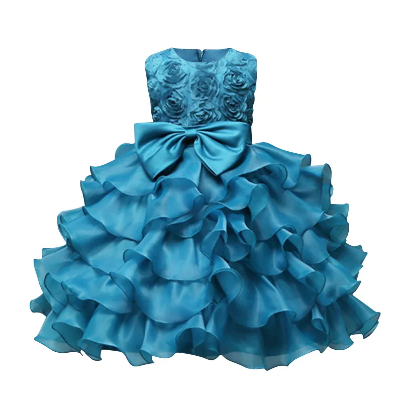 

Children's Dress Bow Princess Dress Rose Dress