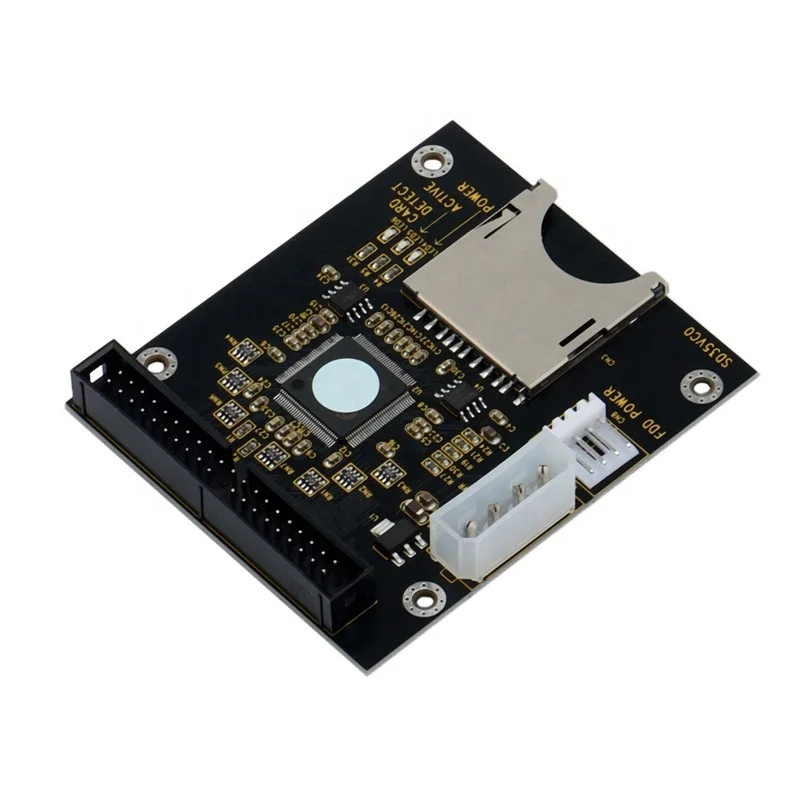 

Hot Sale 3.5 IDE SD 3.5" 40Pin Male IDE HDD Hard Disk Drive Adapter card in stock, Black