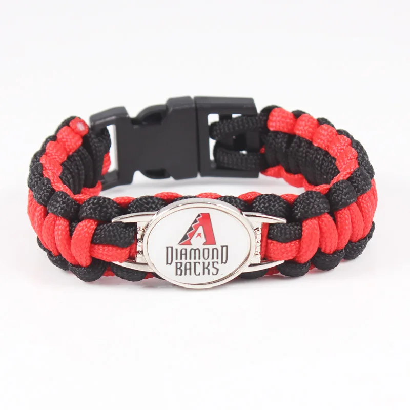 

Silver-plated MLB Arizona Diamondbacks championship Survival bracelet