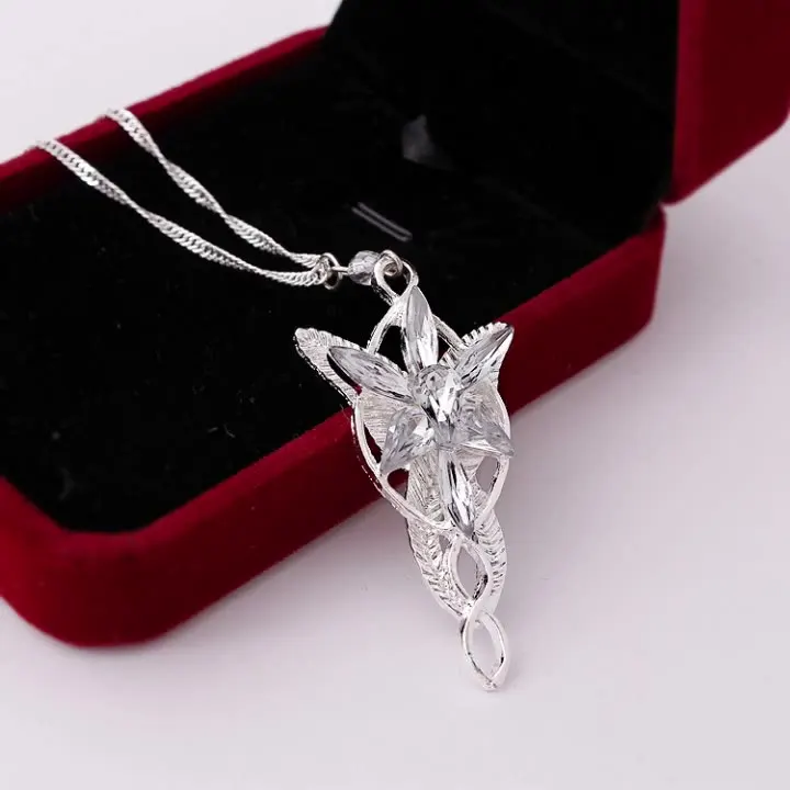 

The Lord of the Rings Elf Princess Jewelry Necklace Twilight Star Men's and Women's Pendant Necklace