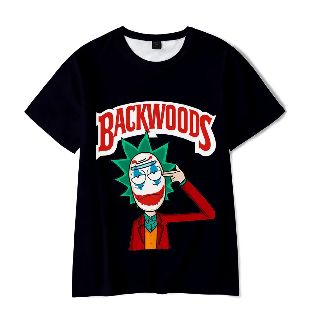 

Custom printing 3D short sleeve crew neck cook-ies back wood apparel graphic t shirts backwoods for girls boys, Customized color