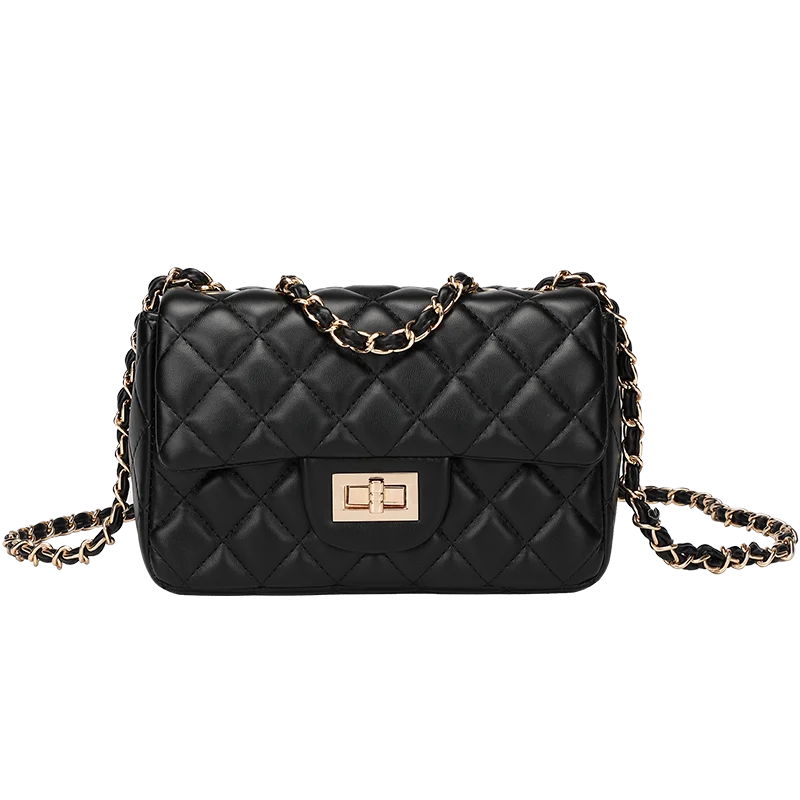 

Small Jelly PVC Lady Tote Hand Bag Classic Vintage Female Mini Sling Bag, Black, white, red
