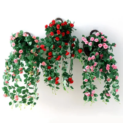 

Wholesale The New Simulation Wall Hanging silk flowers artificial wedding outdoor artificial flower Decorative +Flowers