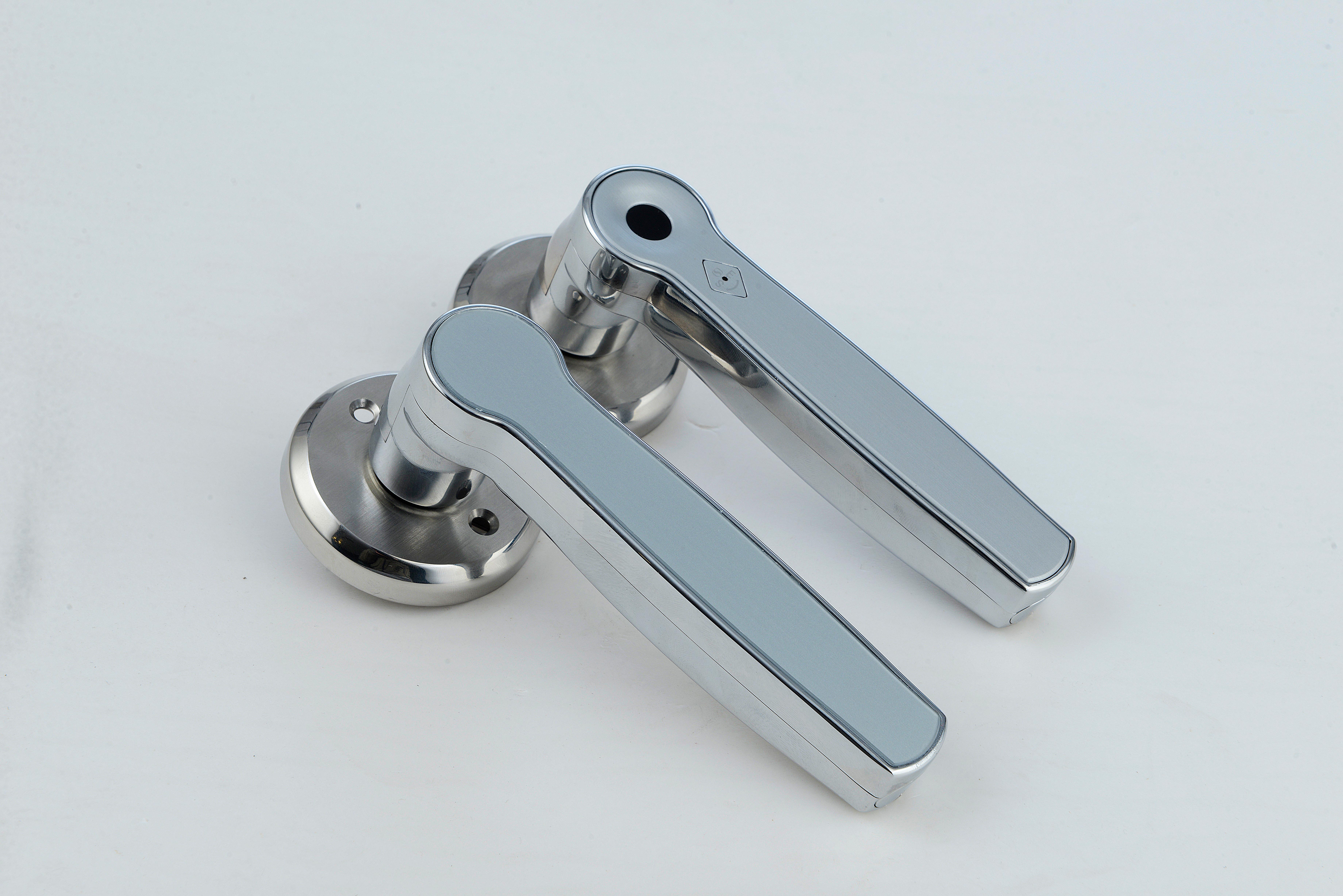 s1580 指纹密码卡锁智能指纹门把手锁为家庭